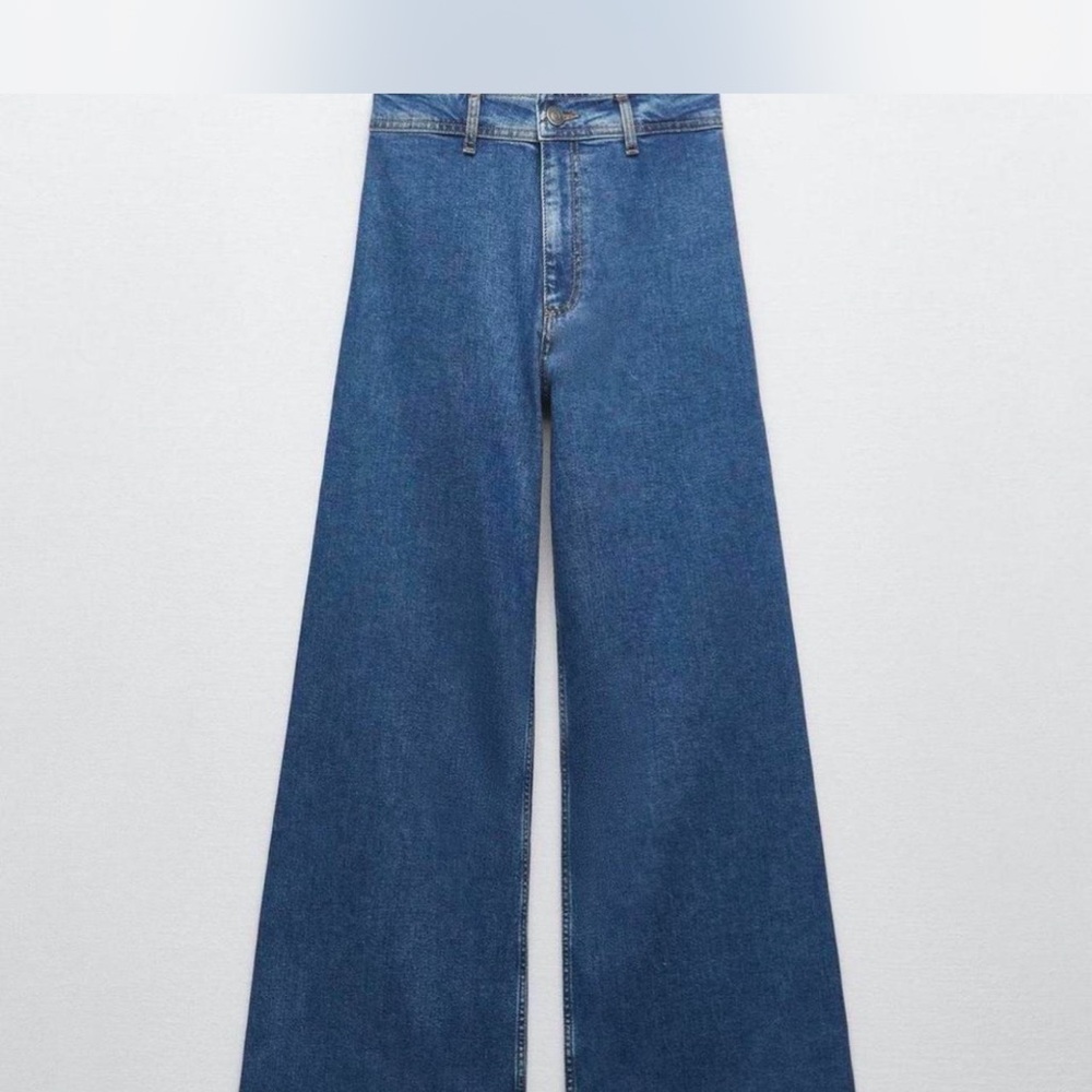 ❌SOLD❌Zara Denim Flare Wide-Leg Jeans